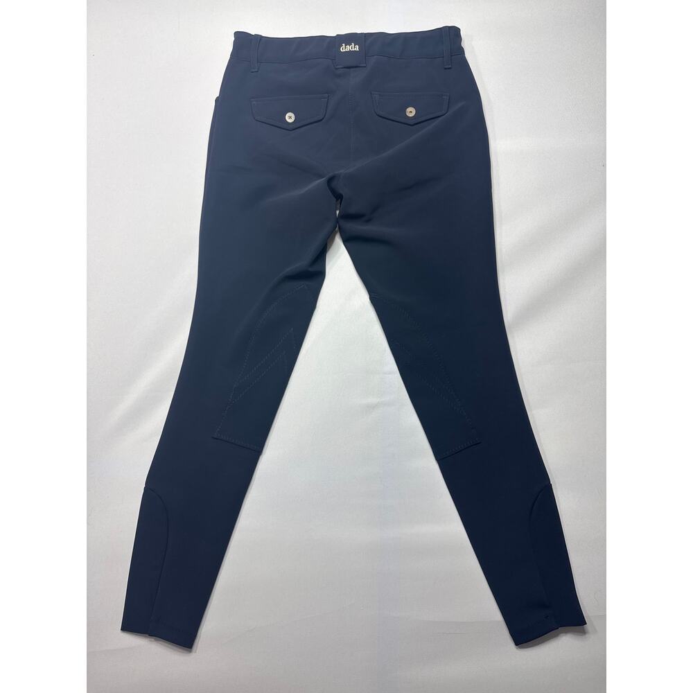 NWT Dada Sport Paris Women's Giovani Navy Equestrian Riding Breeches 38 (28x28) - Picture 2 of 6